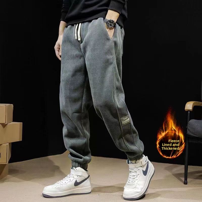Corduroy Pant Warm - بنطلون رجالي كاجوال مبطن بالصوف السميك