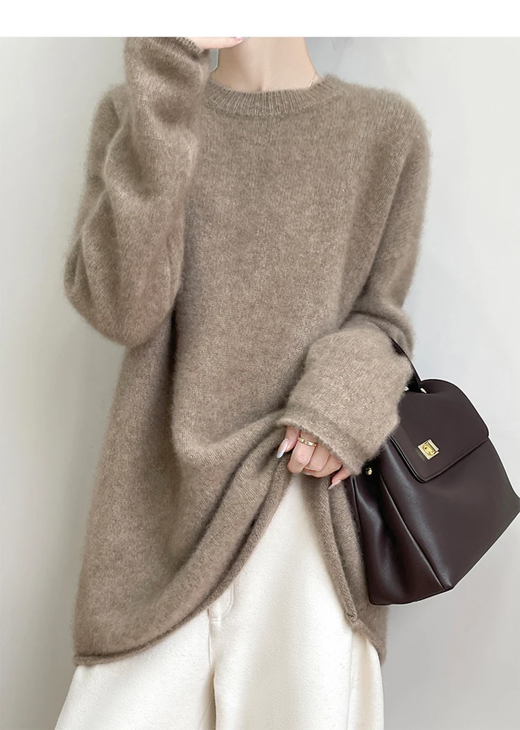 Wool Coat Peacoat - المرأة حجم كبير سترة الكشمير المعنقة