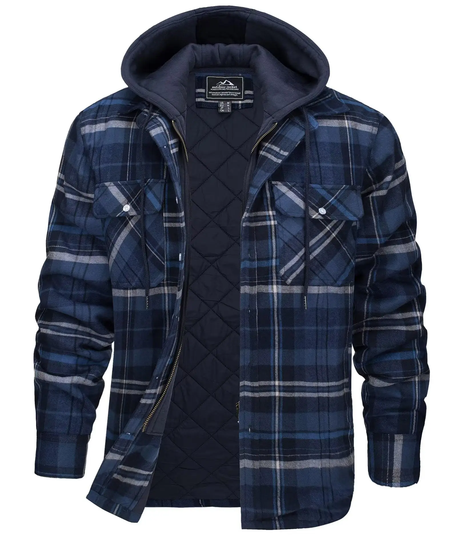 Flannel Shirt Lined - جاكيت قميص فلانيل رجالي 2026 مع