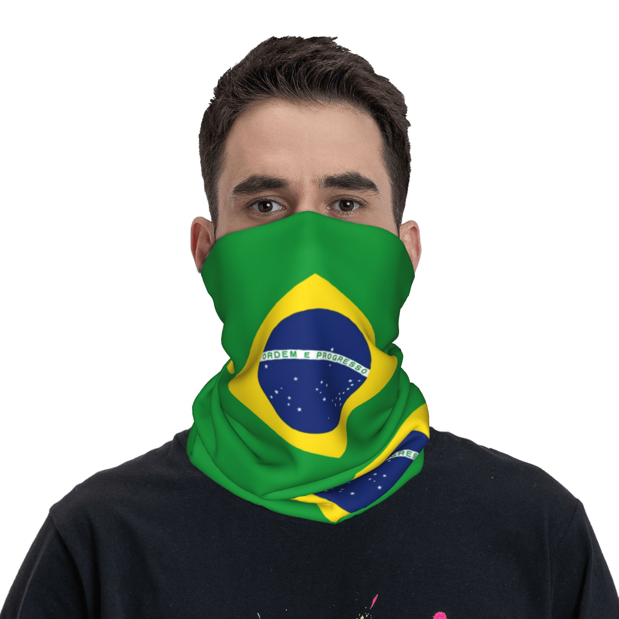 مخصص البرازيل العلم باندانا ال - مراجعة Neck Gaiter Fleece وسعره