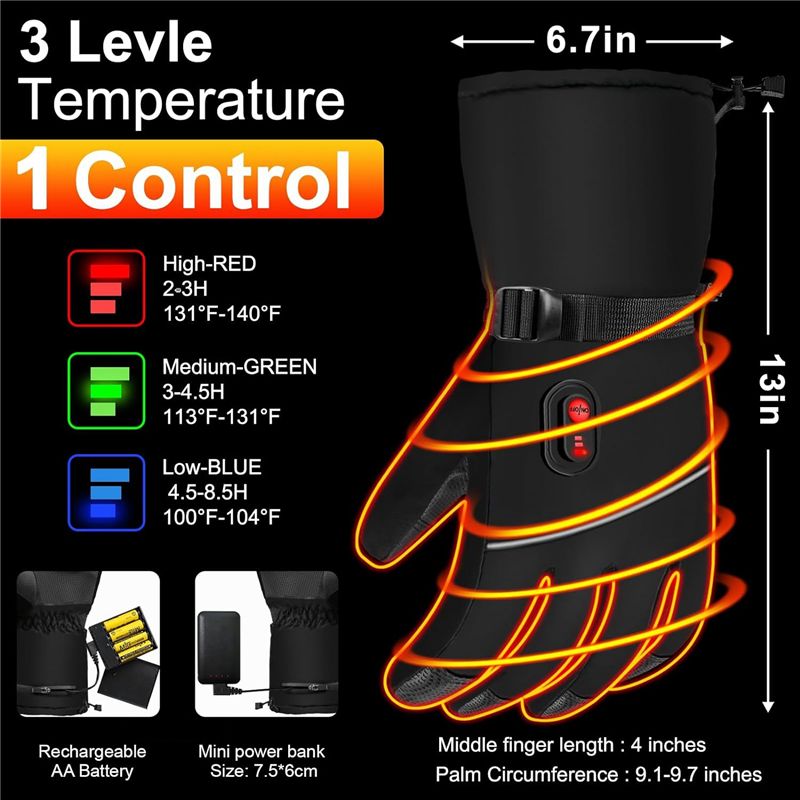 A07T-قفازات كهربائية مدفأة لتد - مراجعة Hand Warmer Electric وسعره