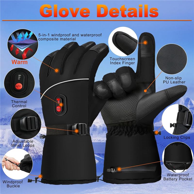 A07T-قفازات كهربائية مدفأة لتد - مراجعة Hand Warmer Electric وسعره