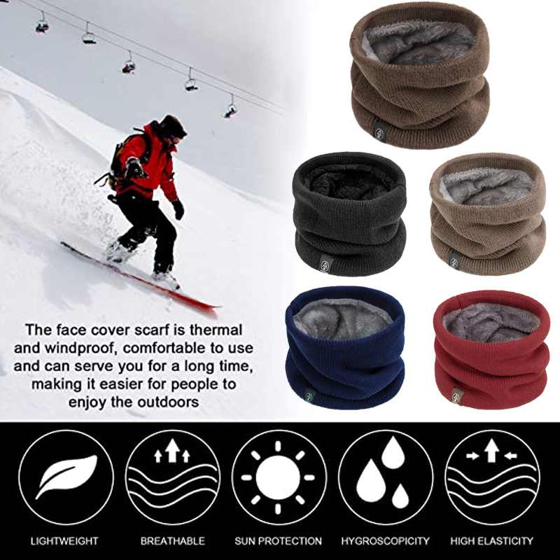 واقي رقبة شتوي مزدوج الطبقات م - مراجعة Neck Gaiter Fleece وسعره