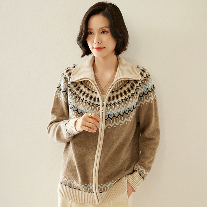 كارديجان نسائي بأكمام طويلة من - مراجعة Wool Coat Peacoat وسعره