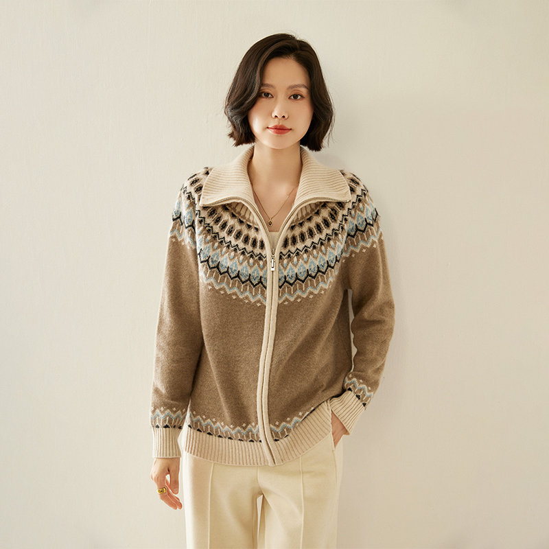 كارديجان نسائي بأكمام طويلة من - مراجعة Wool Coat Peacoat وسعره