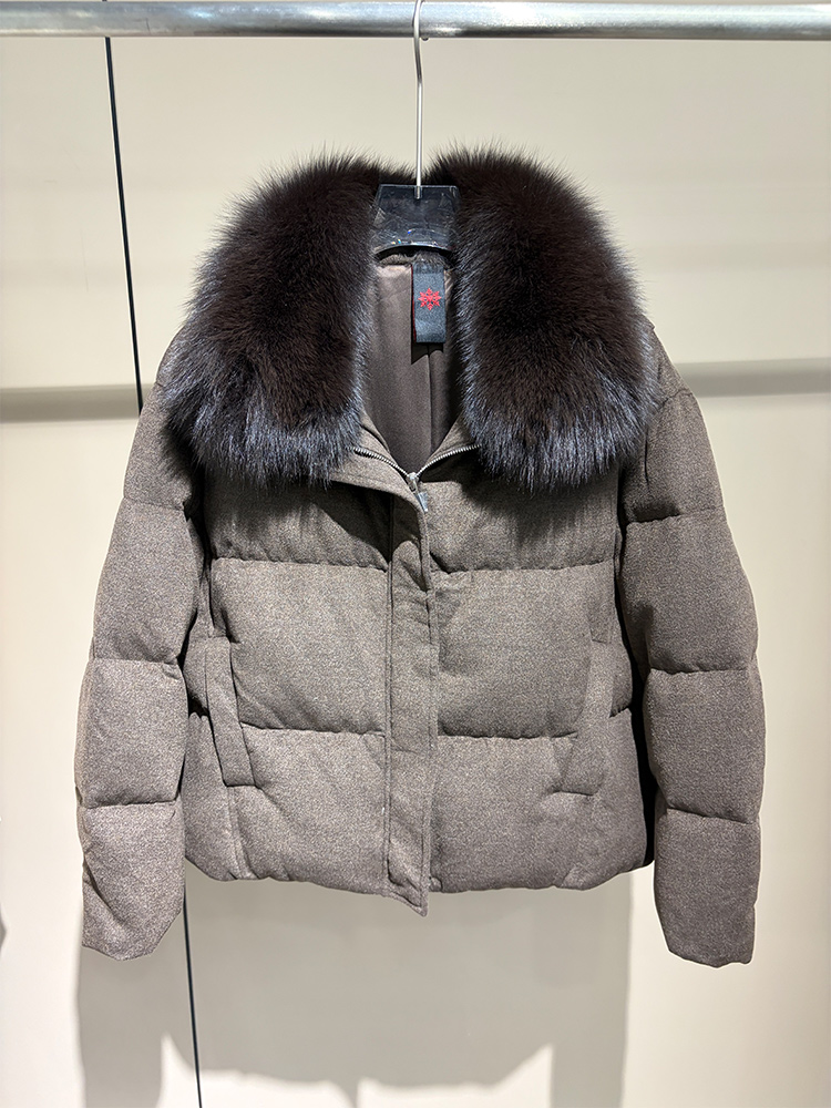 جاكيت شتوي جديد للنساء مبطن بر - مراجعة Wool Coat Peacoat وسعره