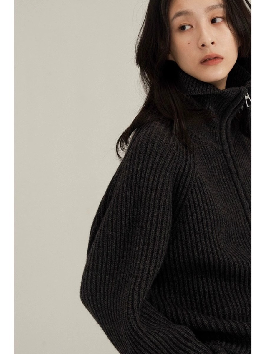 كارديجان نسائي بسحاب مزدوج من  - مراجعة Wool Coat Peacoat وسعره