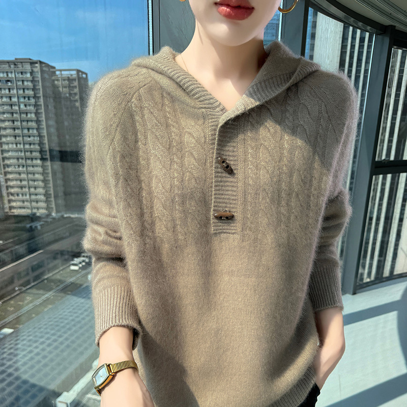 100% المنك النقي الكشمير محبوك - مراجعة Wool Coat Peacoat وسعره