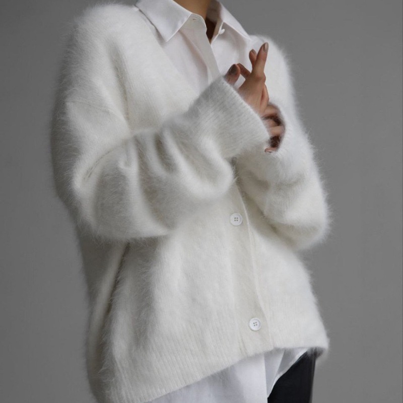 كارديجان نسائي منسوج بياقة على - مراجعة Wool Coat Peacoat وسعره
